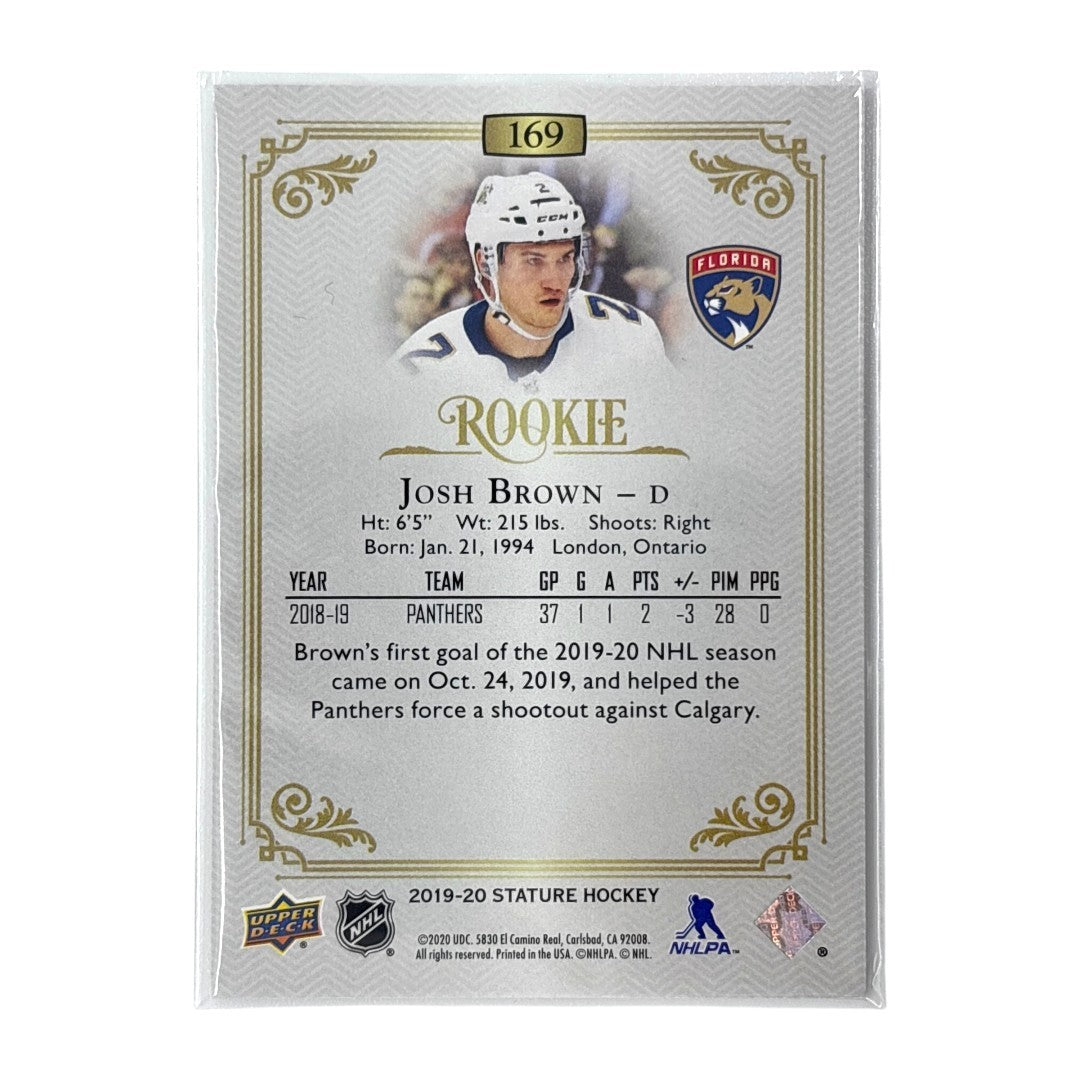 UPPER DECK NHLカード STATURE JOSH BROWN PANTHERS 46/75 #169 中古 IT1