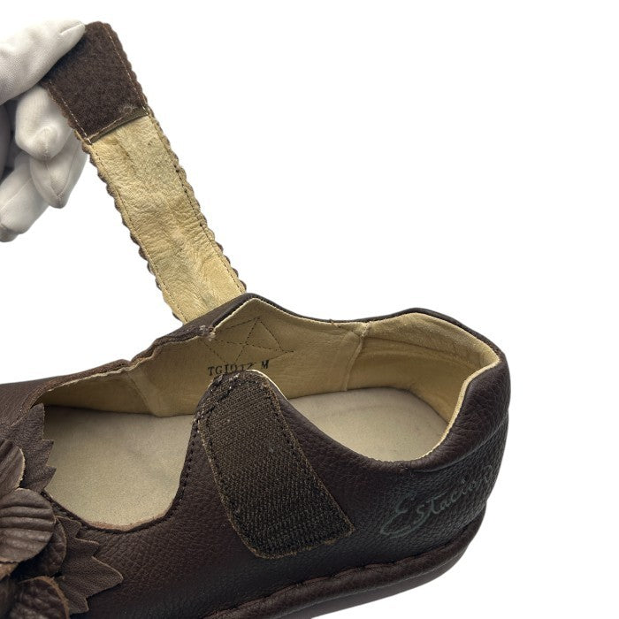 Estacion エスタシオン 立体フラワー 本革 パンプス M (23.0~23.5cm相当) レザー 靴 シューズ レディース 中古 W4