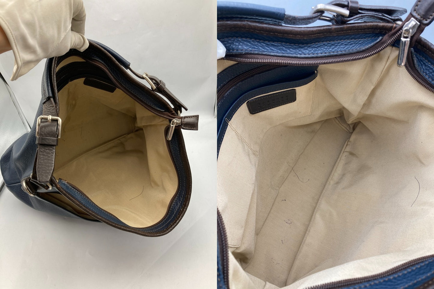 BURNEYS NEWYORK バーニーズニューヨーク レザー 2WAY ショルダーバッグ 中古 D4