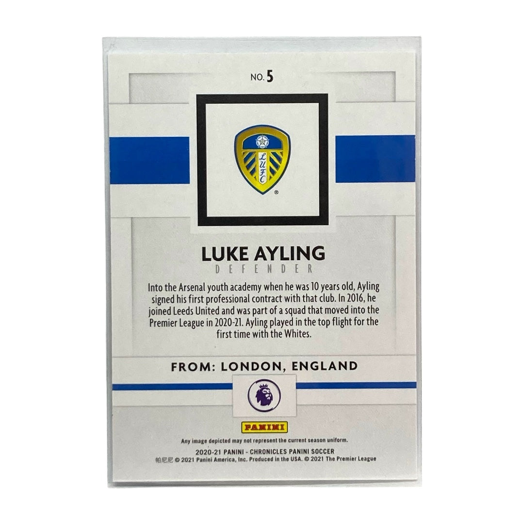 PANINI サッカーカード CHRONICLES PANINI LUKE AYLING LEEDS UNITED 2/5 #5 中古 IT2