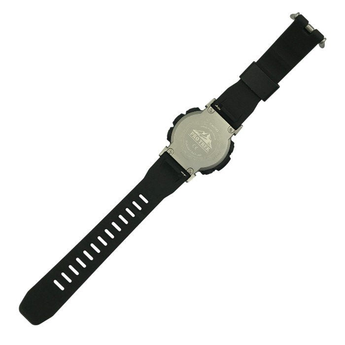 CASIO カシオ PRO TREK 腕時計 メンズ タフソーラー 電波 デジタル 登山 アウトドア コンパス ブラック PRW-30-1AJF 中古 T1