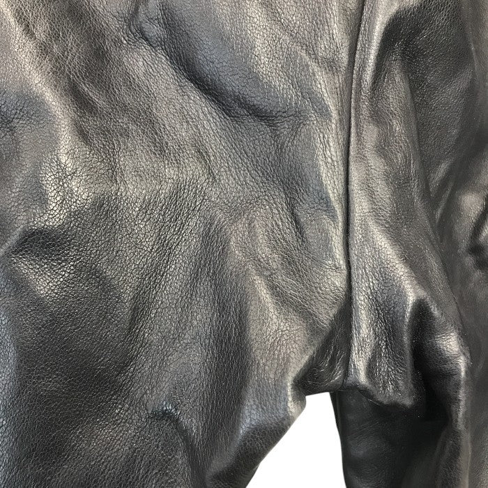 BOTTEGA VENETA ボッテガヴェネタ パンツ メンズ レザー/麻/綿 異素材 ズボン ブラック/ブルー 46サイズ 中古 T1