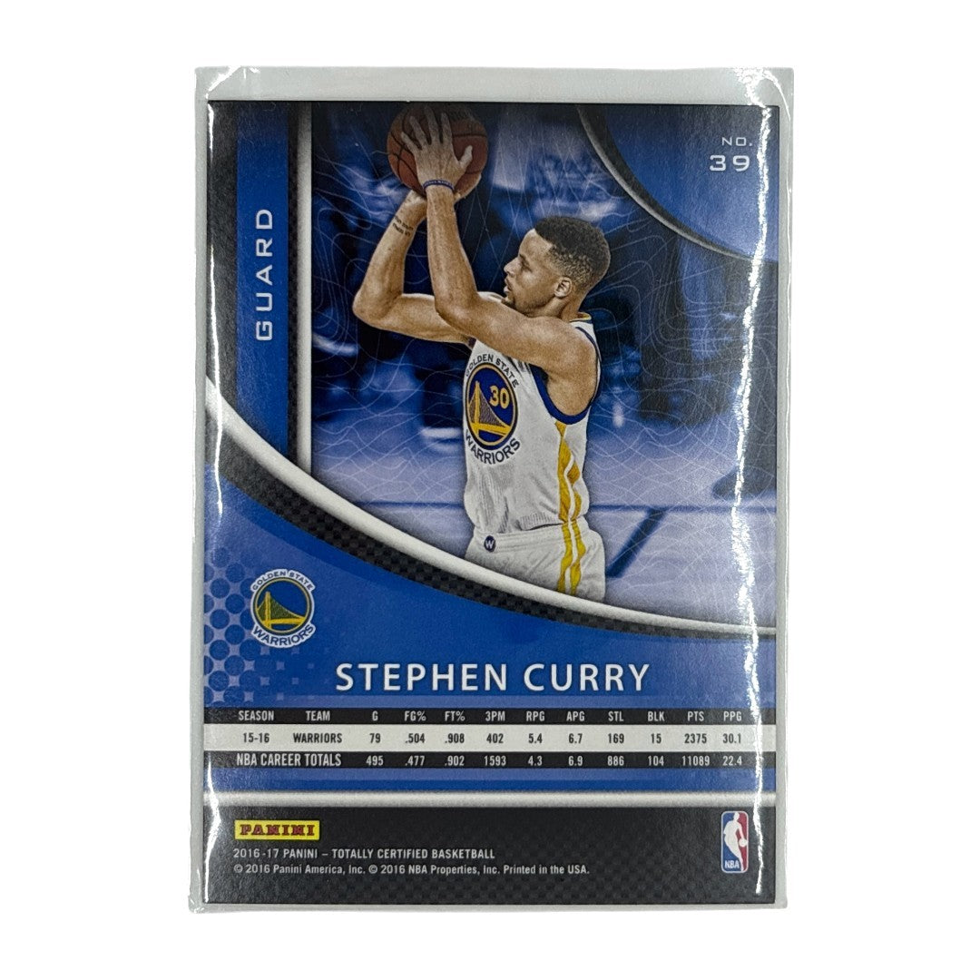 PANINI NBAカード TOTALLY CERTIFIED STEPHEN CURRY GOLDEN STATE WARRIORS #39 中古 IT1