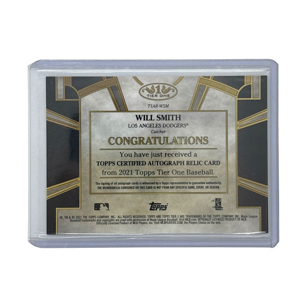 TOPPS MLBカード TIER ONE WILL SMITH LOS ANGELES DODGERS 062/100 #T1AR-WSM 中古 IT1