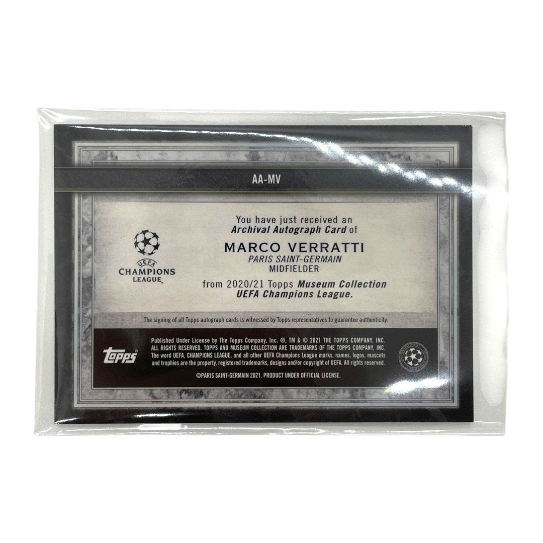 TOPPS サッカーカード MUSEUM COLLECTION ARCHIVAL AUTOGRAPH MARCO VERRATTI PARIS SAINT GERMAIN 011/250 #AA-MV 中古 IT1
