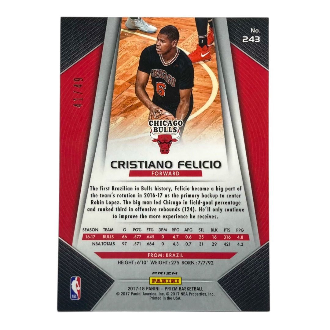PANINI NBAカード PRIZM CRISTIANO FELICIO BULLS /49 #243 中古 IT2