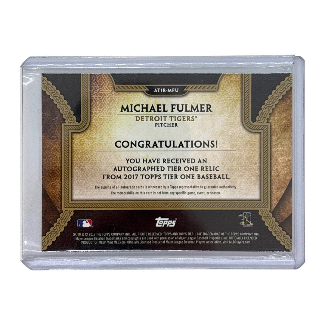 TOPPS MLBカード TIER ONE MICHAEL FULMER DETROIT TIGERS 41/70 #AT1R-MFU 中古 IT1