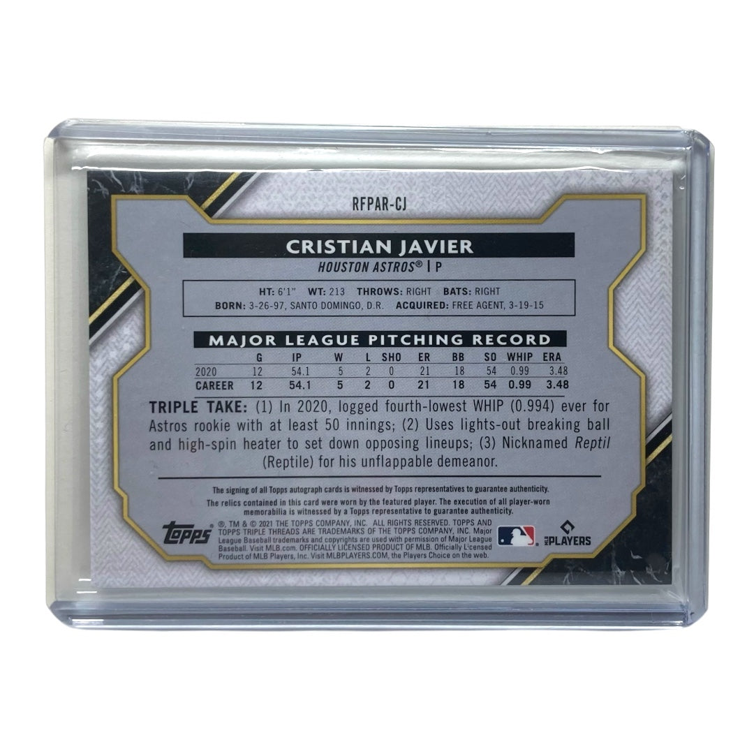 TOPPS MLBカード TRIPLE THREADS CRISTIAN JAVIER ASTROS 13/25 #RFPAR-CJ 中古 IT2