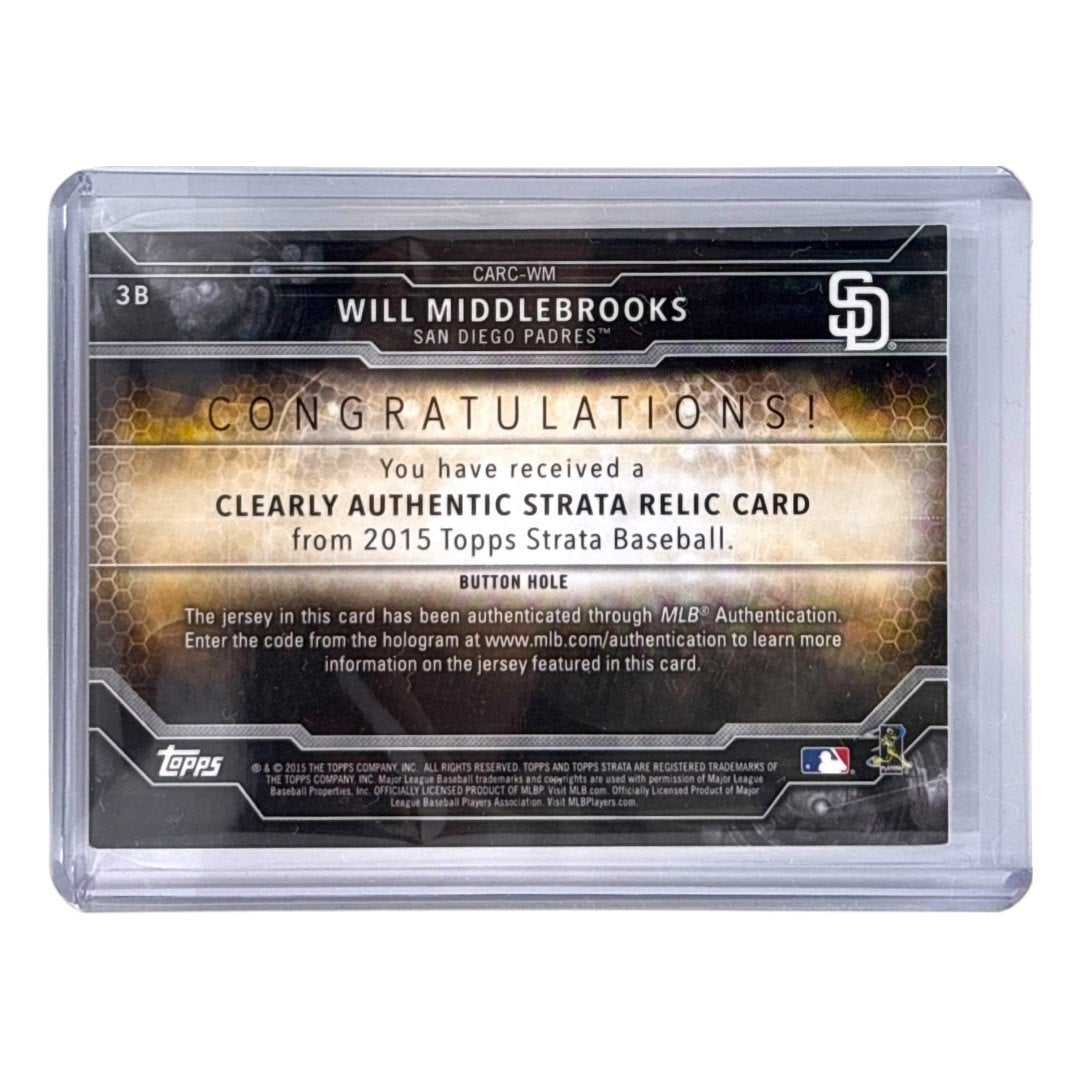 TOPPS MLBカード STRATA WILL MIDDLEBROOKS SAN DIEGO PADRES 1/1 #CARC-WM 中古 IT1