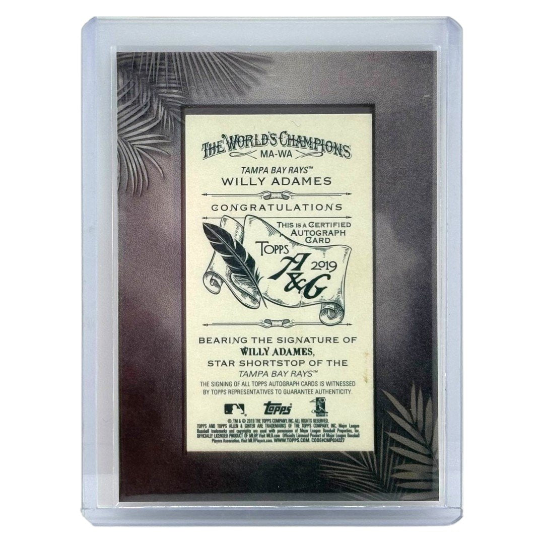 TOPPS MLBカード ALLEN & GINTER WILLY ADAMES TAMPA BAY RAYS /25 #MA-WA 中古 IT1
