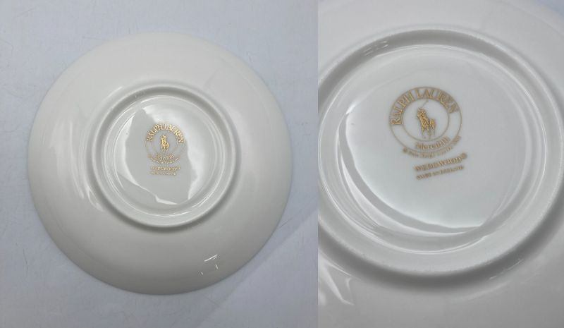 WEDGWOOD ウェッジウッド ラルフローレン メレディス カップ&ソーサー ペア 中古 D4