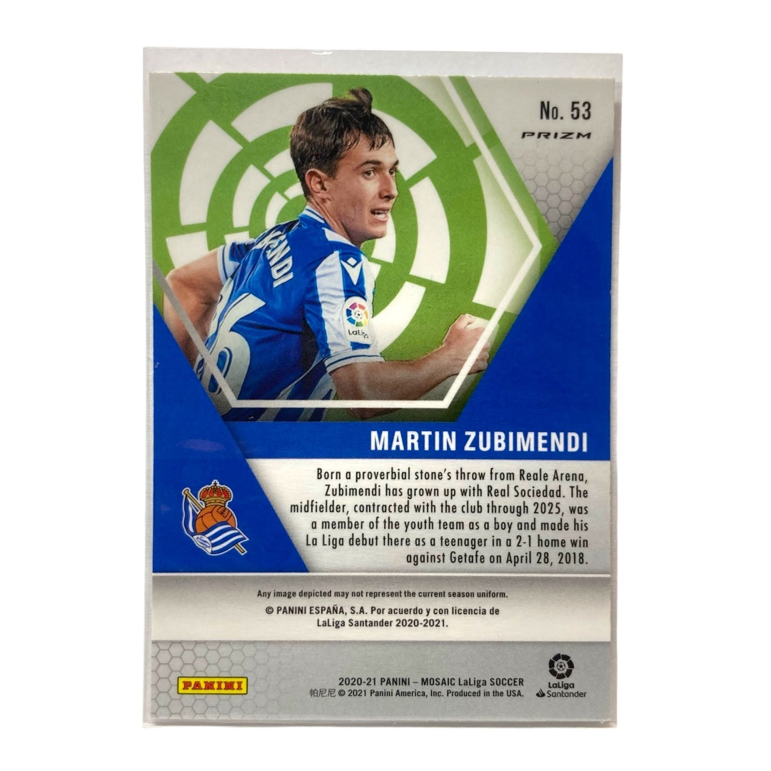 PANINI サッカーカード MOSAIC LALIGA PRIZM MARTIN ZUBIMENDI REAL SOCIEDAD #53 中古 IT2