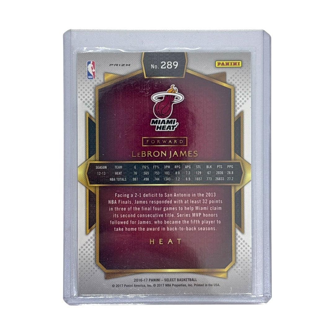 PANINI NBAカード SELECT PRIZM LEBRON JAMES HEAT #289 中古 IT1