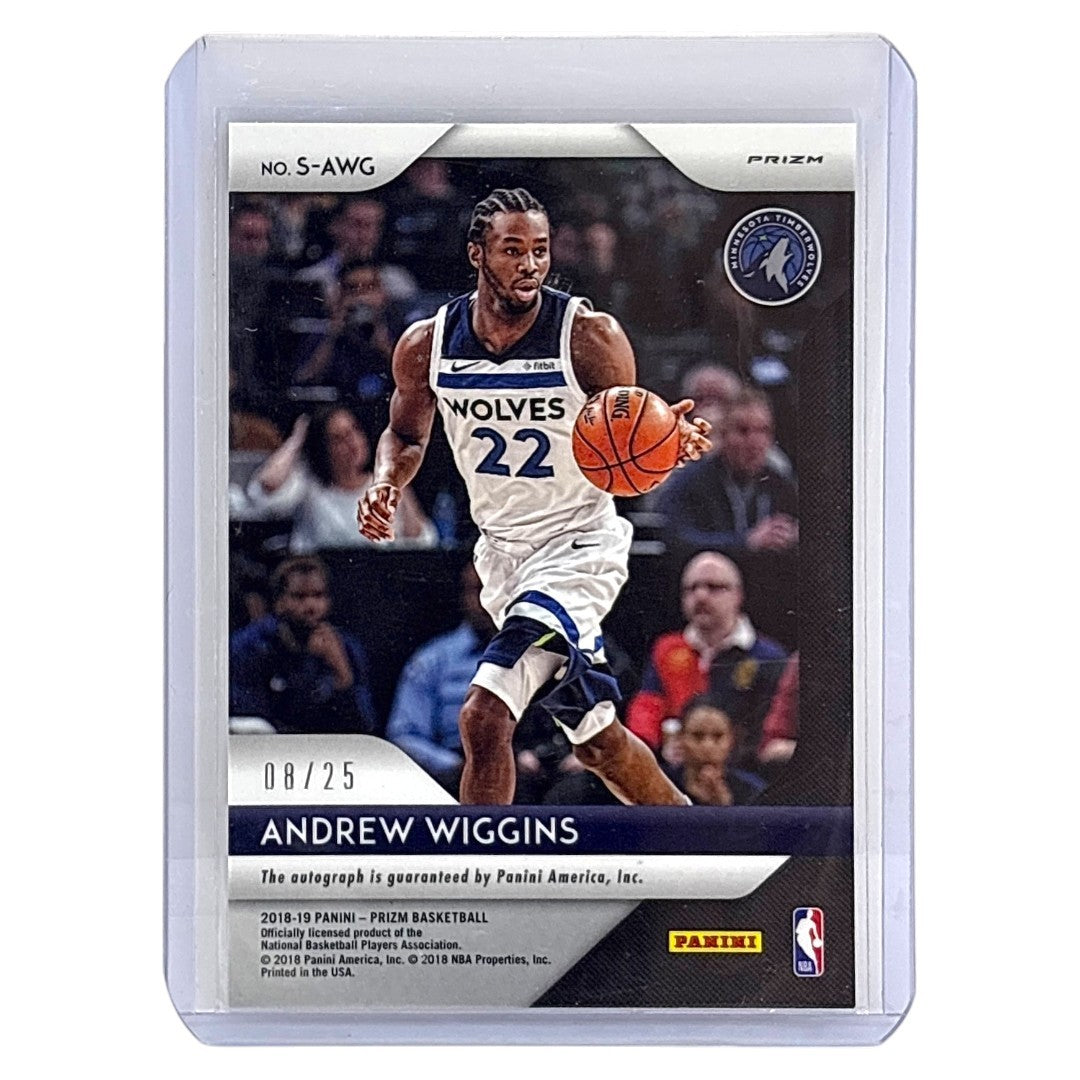 PANINI NBAカード PRIZM ANDREW WIGGINS MINNESOTA TIMBERWOLVES /25 #S-AWG 中古 IT1