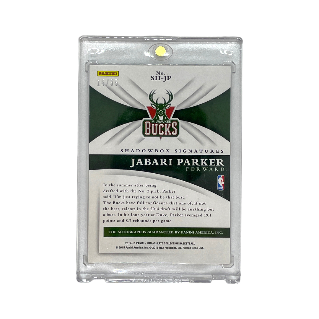 PANINI NBAカード IMMACULATE COLLECTION JABARI PARKER 14/35 #SH-JP 中古 IT1