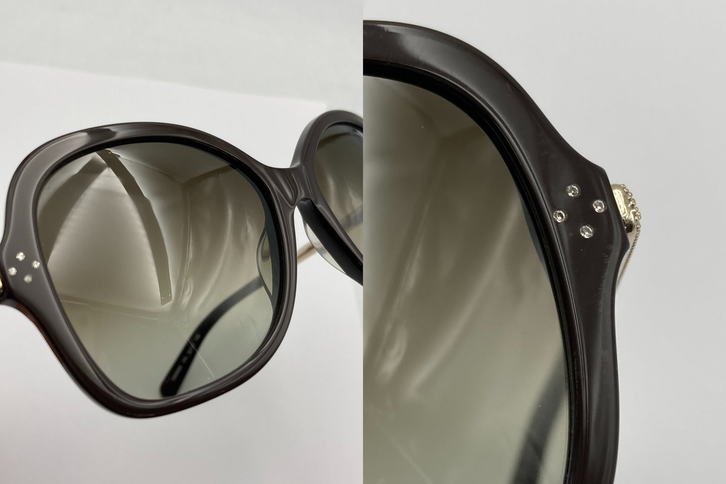 Chloe クロエ ラインストーン サングラス CE658SR 中古 D4