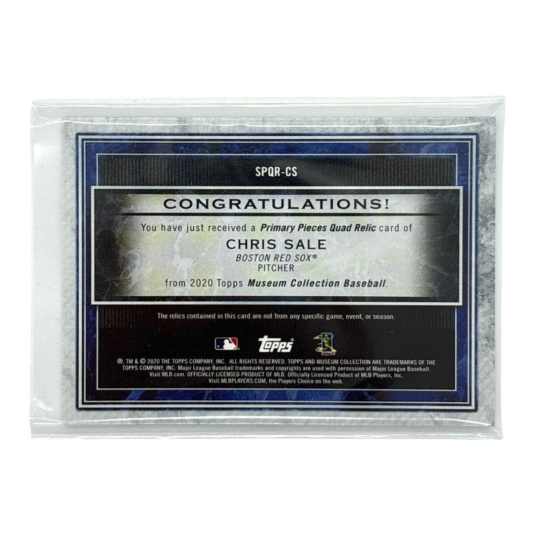 TOPPS MLBカード MUSEUM COLLECTION CHRIS SALE BOSTON RED SOX 12/25 #SPQR-CS 中古 IT1