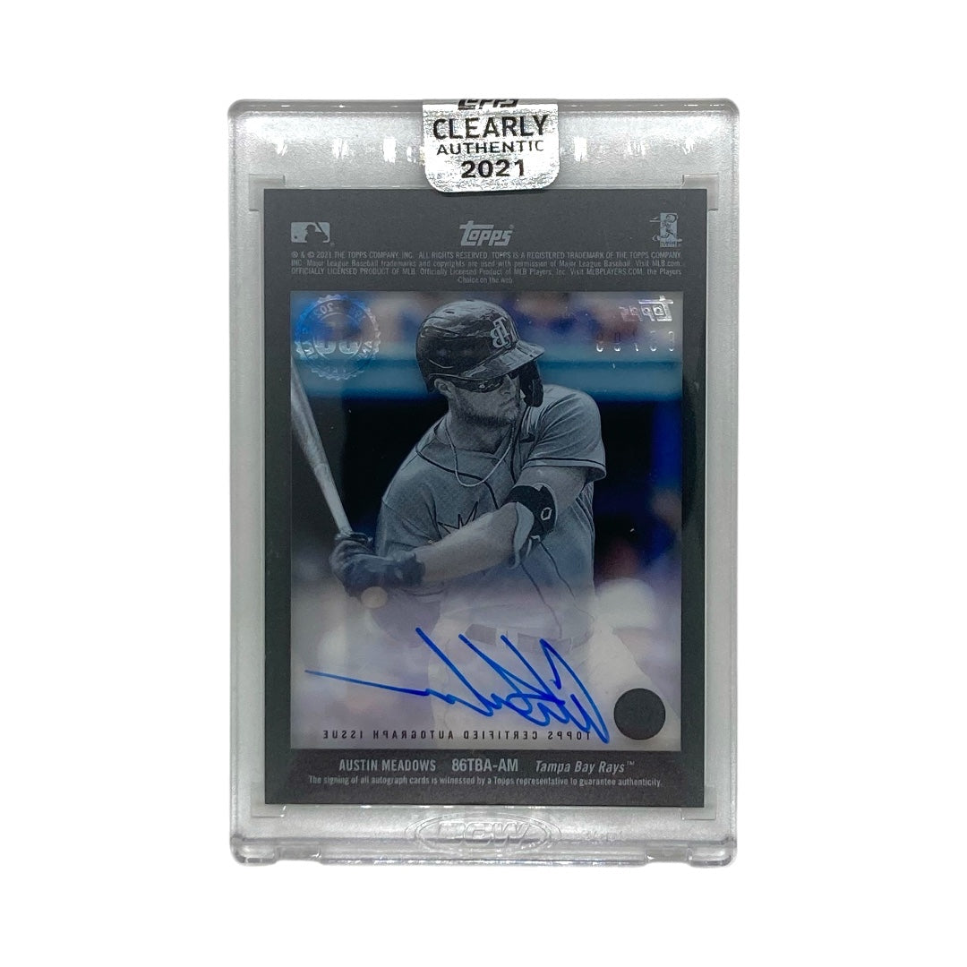 未開封品 TOPPS MLBカード CLEARLY AUTHENTIC AUSTIN MEADOWS RAYS 85/99 #86TBA-AM 中古 IT2