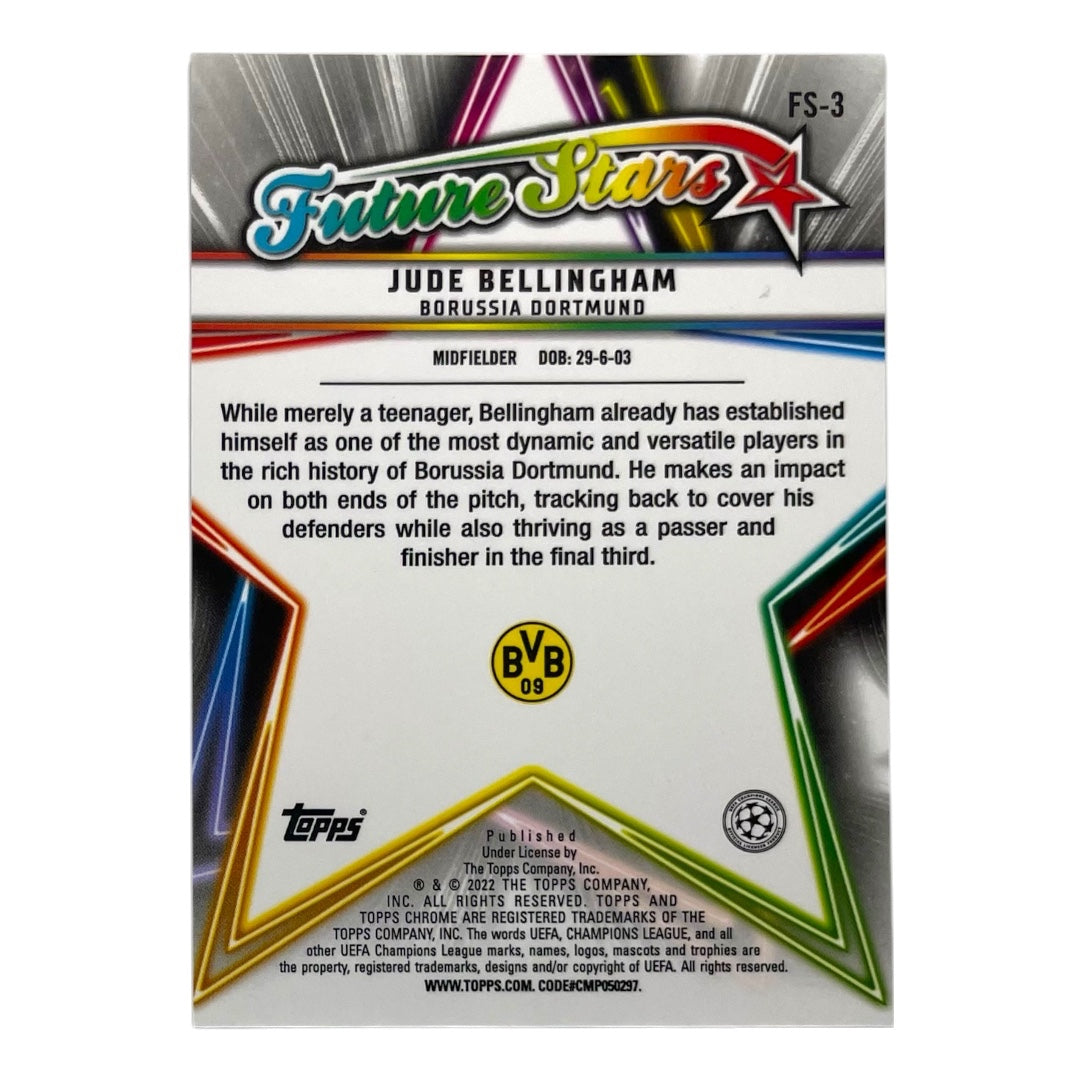 TOPPS サッカーカード CHROME JUDE BELLINGHAM BORUSSIA DORTMUND #FS-3 中古 IT2