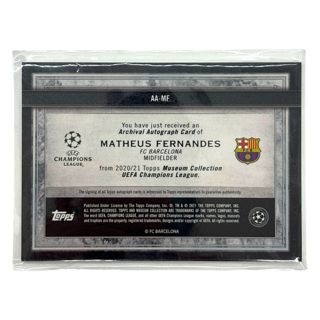 TOPPS サッカーカード MUSEUM COLLECTION MATHEUS FERNANDES BARCELONA 223/250 #AA-MF 中古 IT1