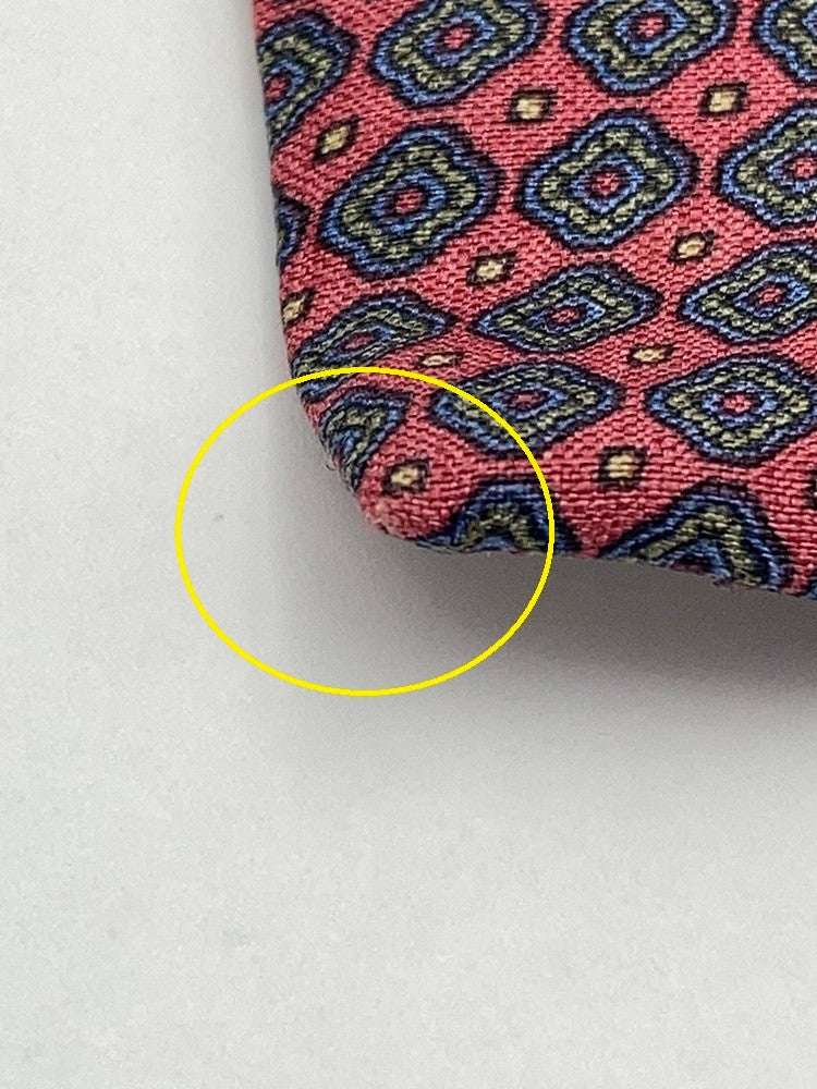 BALENCIAGA バレンシアガ ネクタイ シルク100% 総柄 幾何学模様 中古 D4