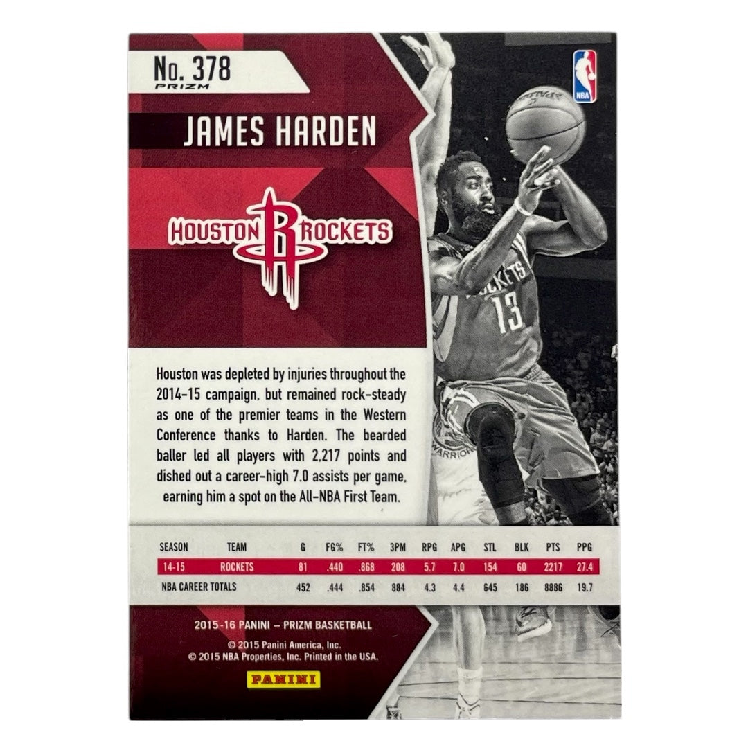 PANINI NBAカード PRIZM JAMES HARDEN ROCKETS #378 中古 IT2