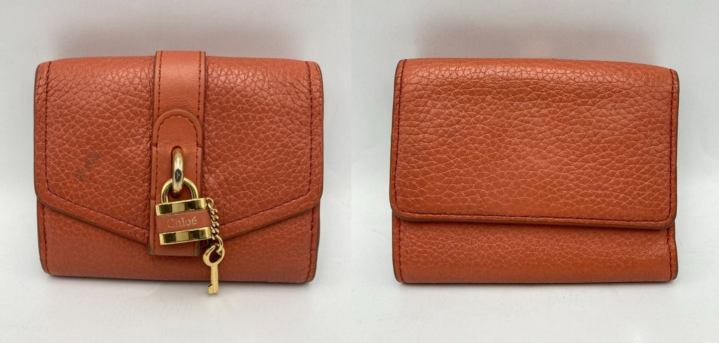 Chloe クロエ ABY アビー Wホック 3つ折り財布 中古 D4