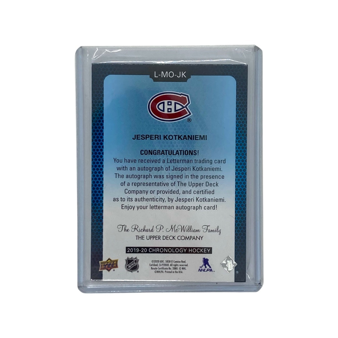 UPPER DECK NHLカード CHRONOLOGY JESPERI KOTKANIEMI MONTREAL CANADIENS 13/15 #L-MO-JK 中古 IT2