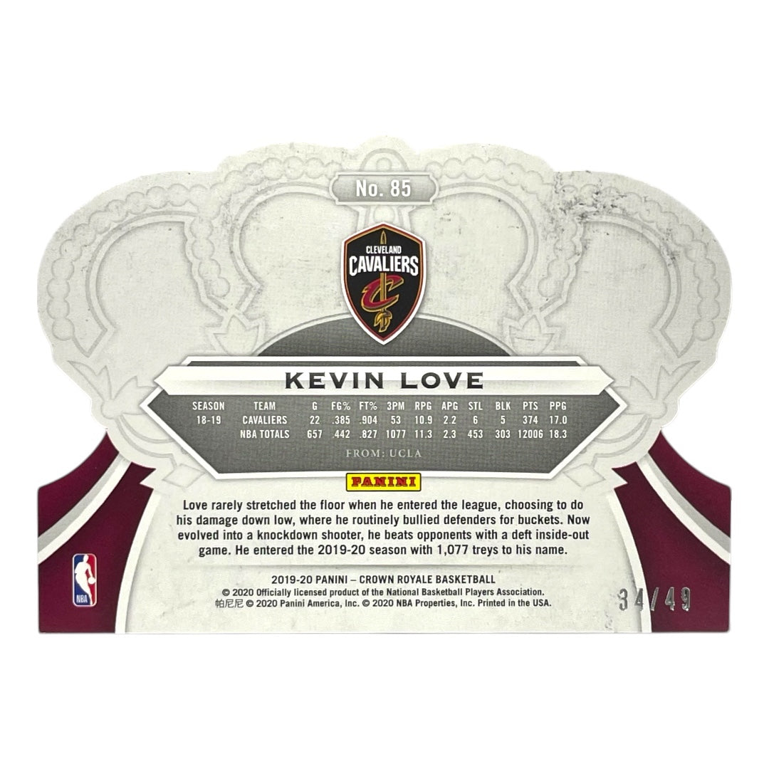 PANINI NBAカード CROWN ROYALE DIE CUT KEVIN LOVE CAVALIERS /49 #85 中古 IT2