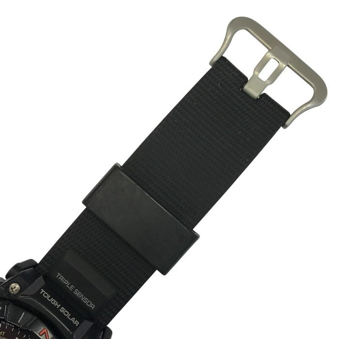 CASIO PRO TREK プロトレック Climber Line 腕時計 メンズ デジタル タフソーラー アウトドア 登山 コンパス ブラック PRG-340-1JF 中古 T1