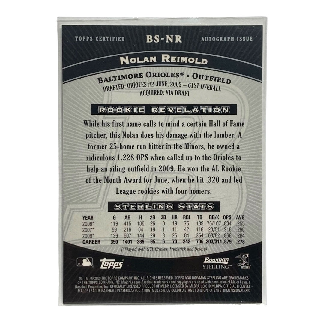 TOPPS MLBカード BOWMAN STERLING NOLAN REIMOLD ORIOLES #BS-NR 中古 IT2