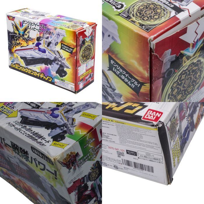 BANDAI 機界戦隊ゼンカイジャー DX ゼンリョクゼンカイオーセット (ゼンカイコンビネーションセット&ゼンリョクゼンカイキャノン) 中古 a1