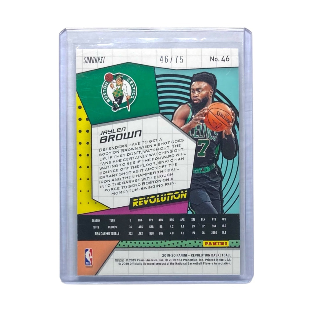 PANINI NBAカード REVOLUTION JAYLEN BROWN BOSTON CELTICS /75 #46 中古 IT2