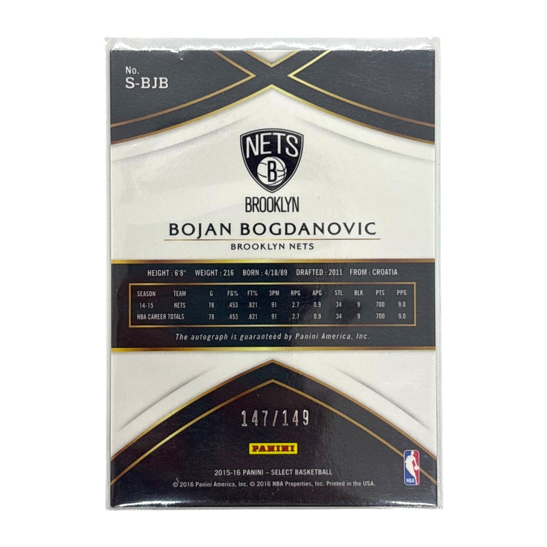 PANINI NBAカード SELECT BOJAN BOGDANOVIC BROOKLYN NETS 147/149 #S-BJB 中古 IT1