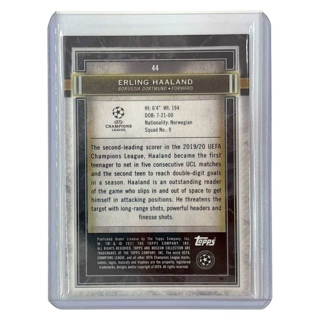 TOPPS サッカーカード MUSEUM COLLECTION ERLING HAALAND BORUSSIA DORTMUND 78/99 #44 中古 IT1