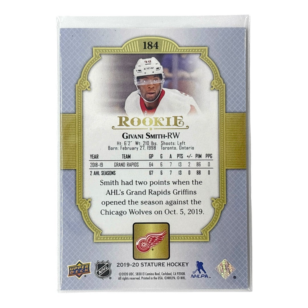 UPPER DECK NHLカード STATURE GIVANI SMITH RED WINGS 17/20 #184 中古 IT1