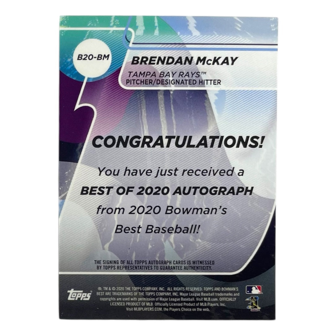 TOPPS MLBカード BOWMAN'S BEST BRENDAN MCKAY TAMPA BAY RAYS /150 #B20-BM 中古 IT2
