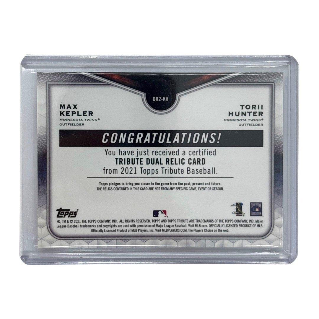 TOPPS MLBカード TRIBUTE MAX KEPLER TORII HUNTER MINNESOTA TWINS 67/99 #DR2-KH 中古 IT1