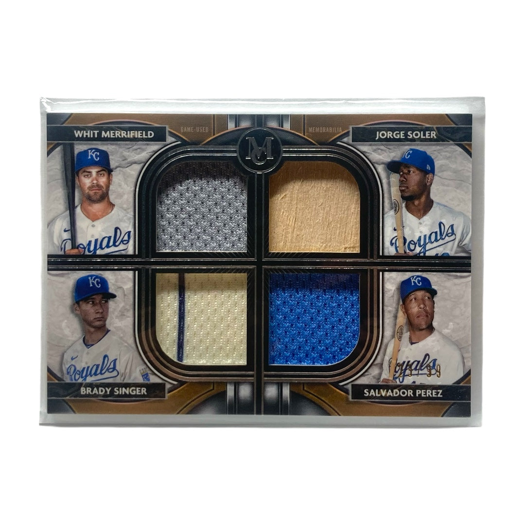 TOPPS MLBカード MUSEUM COLLECTION WHIT MERRIFIELD JORGE SOLER BRADY SINGER SALVADOR PEREZ ROYALS 23/99 #FPR-MSSP 中古 IT2