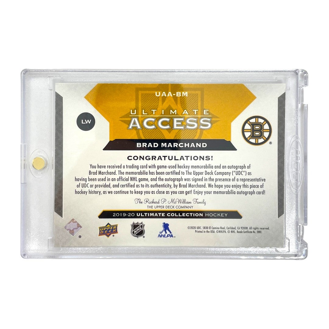 UPPER DECK NHLカード ULTIMATE COLLECTION BRAD MARCHAND BRUINS 39/99 #UAA-BM 中古 IT1