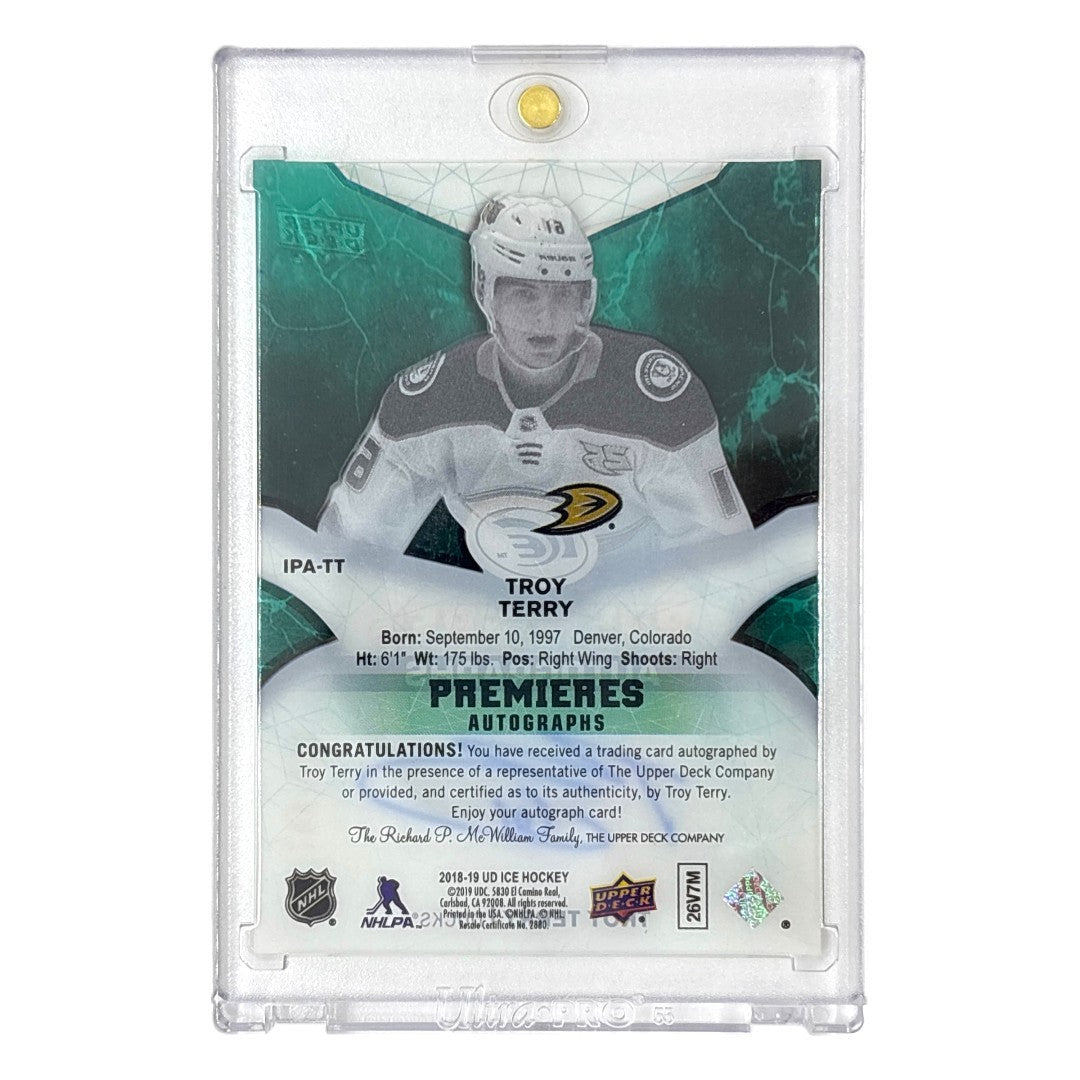 UPPER DECK NHLカード ICE TROY TERRY DUCKS 109/299 #IPA-TT 中古 IT1