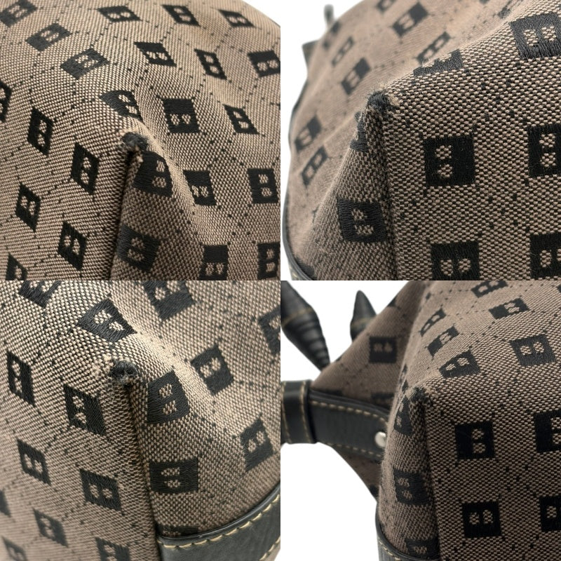 BALLY バリー モノグラム ワンショルダー バッグ ブランド レディース 総柄 レザー キャンバス 鞄 中古 W4