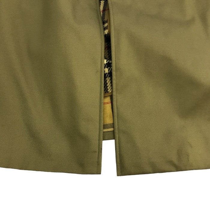 Burberrys バーバリー ステンカラーコート メンズ 秋冬 ライナー付き 無地 チェック柄 カーキ WRO55-940-72 中古 T1