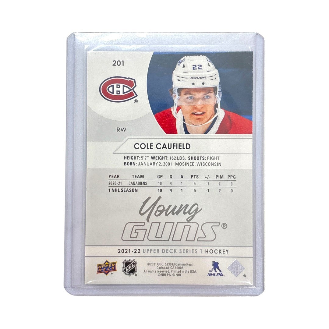 UPPER DECK NHLカード SERIES 1 COLE CAUFIELD CANADIENS #201 中古 IT1