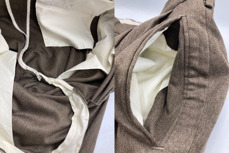 SLATES スレイツ スリータック タックパンツ スラックス サイズW34 L34 中古 D4