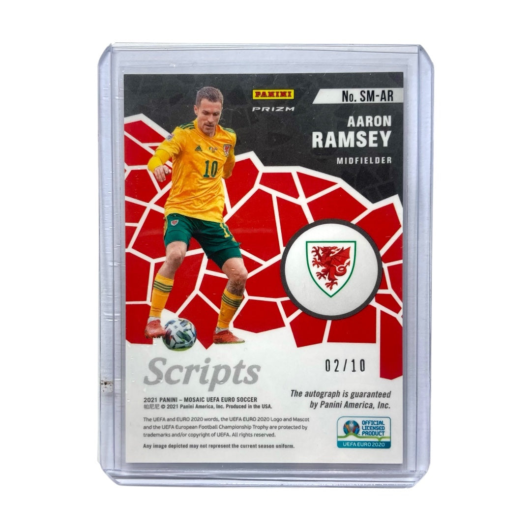 PANINI サッカーカード MOSAIC UEFA EURO PRIZM AARON RAMSEY WALES 02/10 #SM-AR 中古 IT2