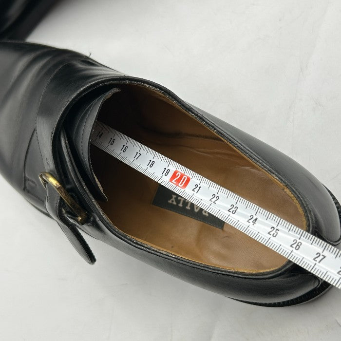 BALLY バリー シングルモンク レザー シューズ 約25.5cm 本革 靴 メンズ ビジネス 中古 W4