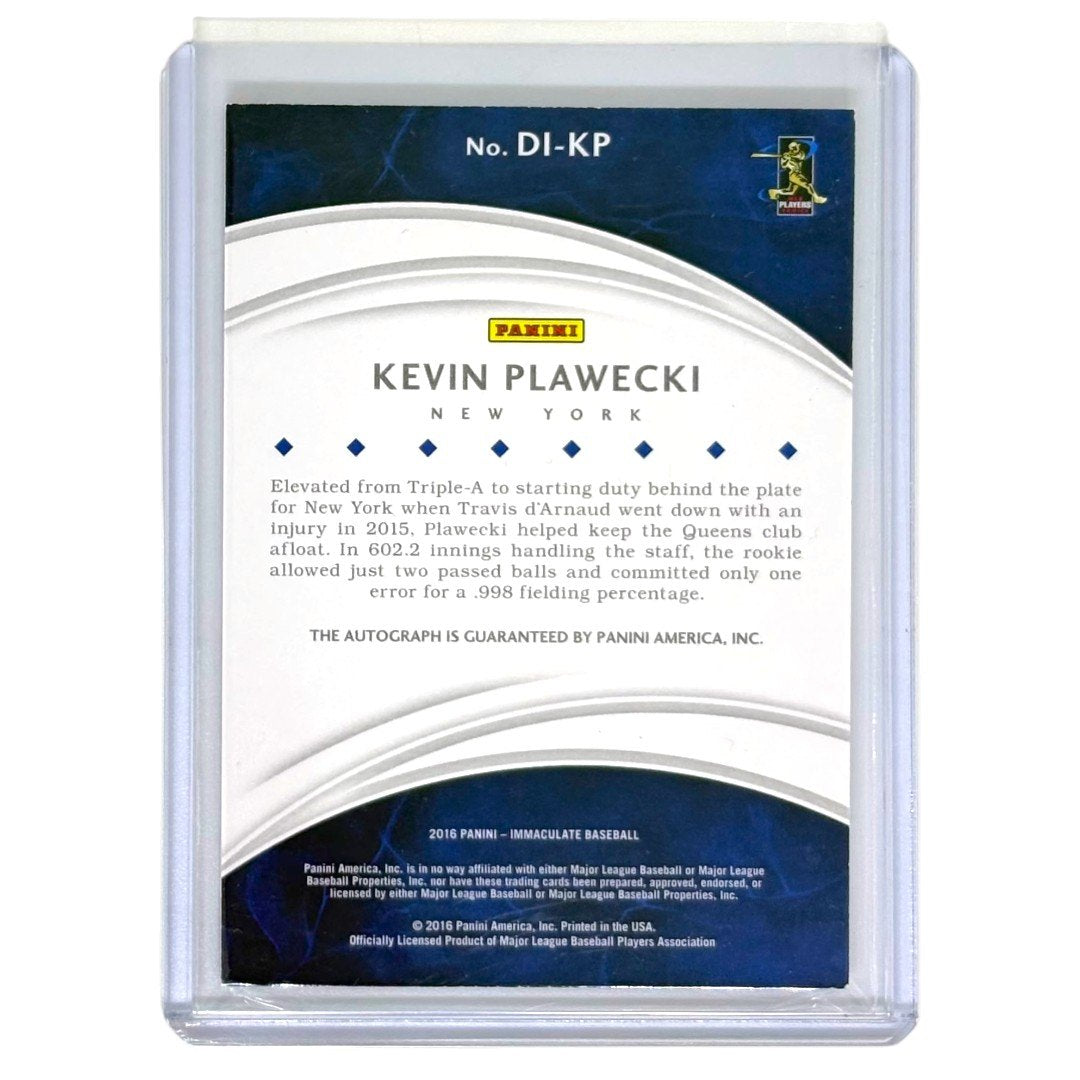 PANINI MLBカード IMMACULATE KEVIN PLAWECKI NEW YORK /10 #DI-KP 中古 IT1