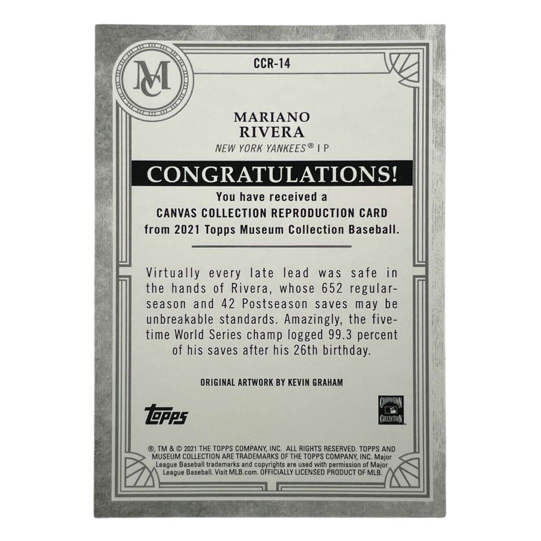 TOPPS MLBカード MUSEUM COLLECTION MARIANO RIVERA NEW YORK YANKEES #CCR-14 中古 IT2