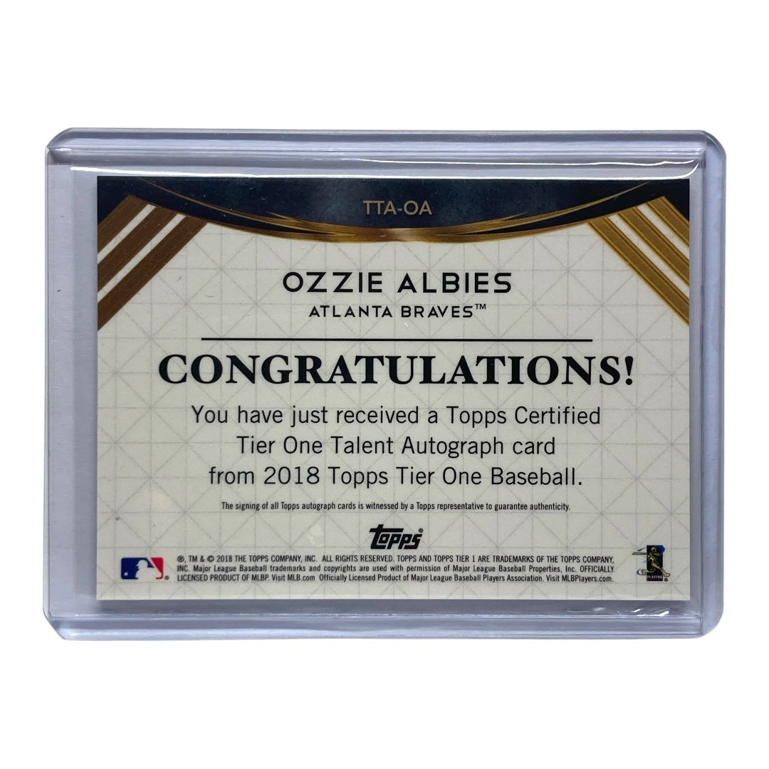 TOPPS MLBカード TIER ONE OZZIE ALBIES BRAVES 046/295 #TTA-OA 中古 IT2